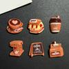 6Pcs Coffee Theme Refrigerator Magnet Resin Decorative Fridge Magnet Memo Notes Photo Holder for Home Kitchen