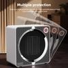 500W Intelligent Constant Temperature Electric Heater 360 ° Thermal Cycle Heating Fan Household Small Desktop Warm Air Blower