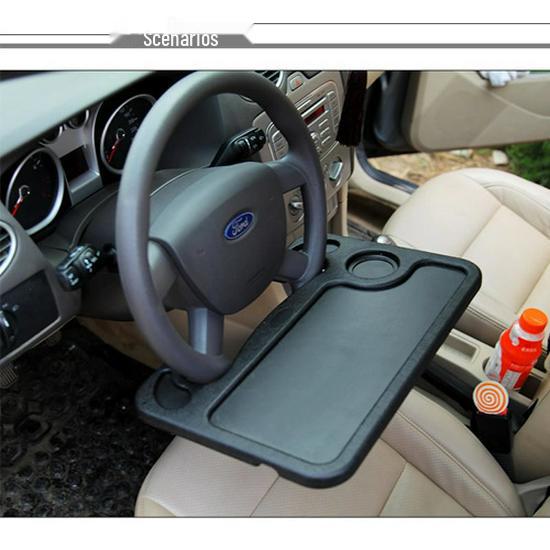Multifunctional Car Steering Wheel Stand with Cup Holder