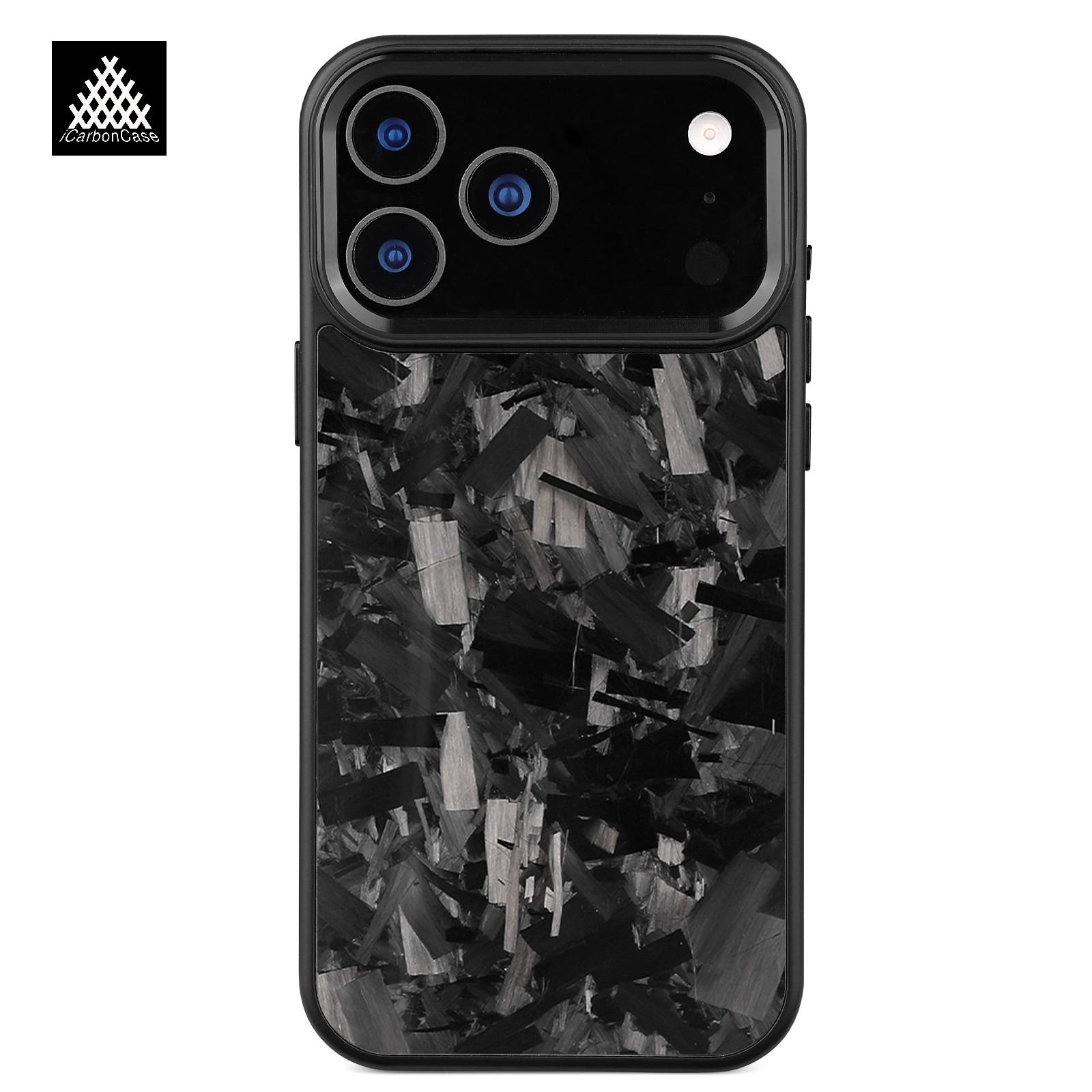 Gesmeed Koolstofvezel Hoesje voor iPhone 17 17Air 17Pro 17 Pro Max met Magsafe en Metalen Camera Lens / Knoppen Anti-val Telefoonhoes Real carbon fiber&with MagSafe&iPhone Air