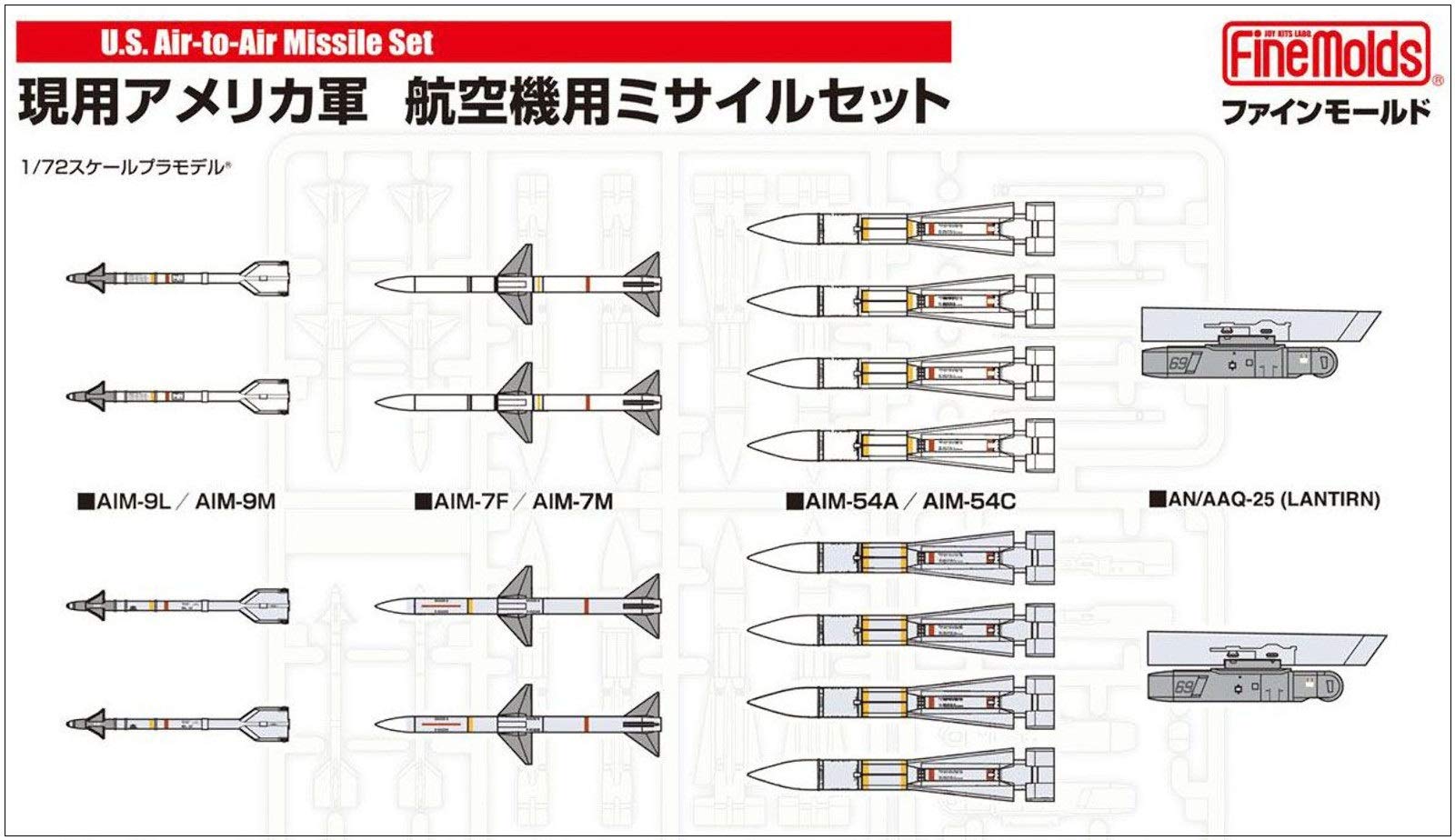 

Fine Mold Aircraft Series Current US Army Aircraft Missile Set Plastic Model FP31 1/72