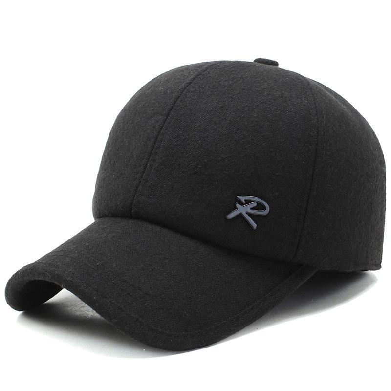 

Middle Aged Warm Baeball Cap Outdoor Caual Dad Hat Autumn Winter Elderly Cotton Hat Adjustable
