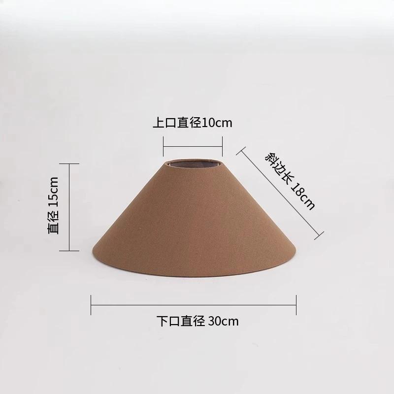 Japanese Zen Rattan Hand Woven Lamp Cover E27 Table Lamp Lampshade Linen Fabric Shell Wabi-Sabi Style Bedside Floor Lamp Shade