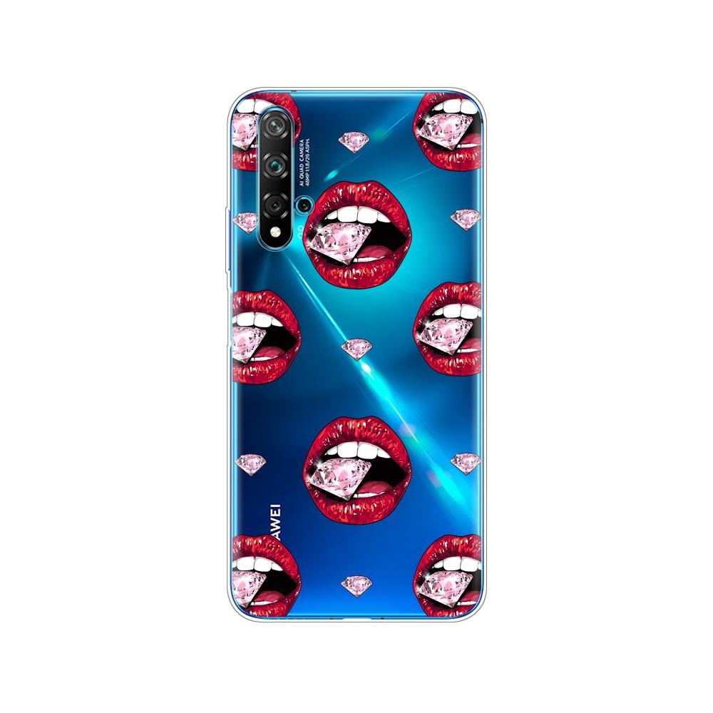 Dla Huawei Nova 5T Case miękka TPU tylna silikonowa obudowa telefonu dla Nova5T 5 T YAL-L21 6.26 ''fundas coque zderzak