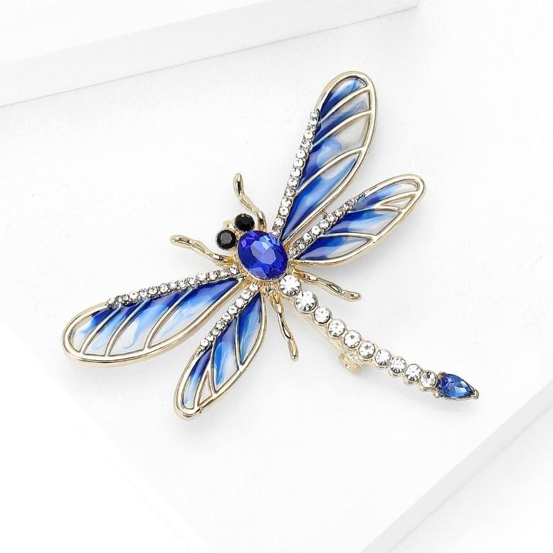Multipurpose Fun Sophisticated Dragonflies Brooch Elegant Designs Portable Fashion Accessory for Performers Daily Outfit