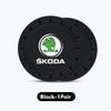 KEOW9 2pcs Silicone Car Coaster Water Cup Bottle Holder Mat Anti-Slip Pad For Skoda Fabia 1 2 Octavia a7 RS Superb Rapid Yeti Karoq