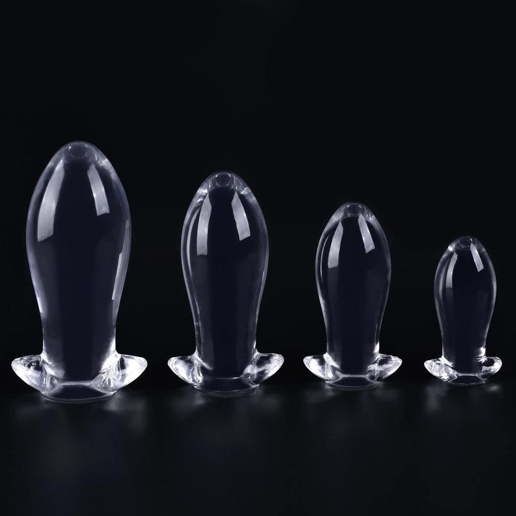 Orirya Anal Plug Anal Development Soft TPE Transparent Egg Shape Anal Goods Anal Stopper for Women Adult Goods for Men Anal Plug SM Goods Anal Plug