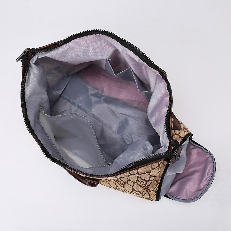 Travel bag Fashion large capacity High sense Business trip shoulder bag Shoe compartment Dry and wet separation Fitness storage bag Maternity bag
