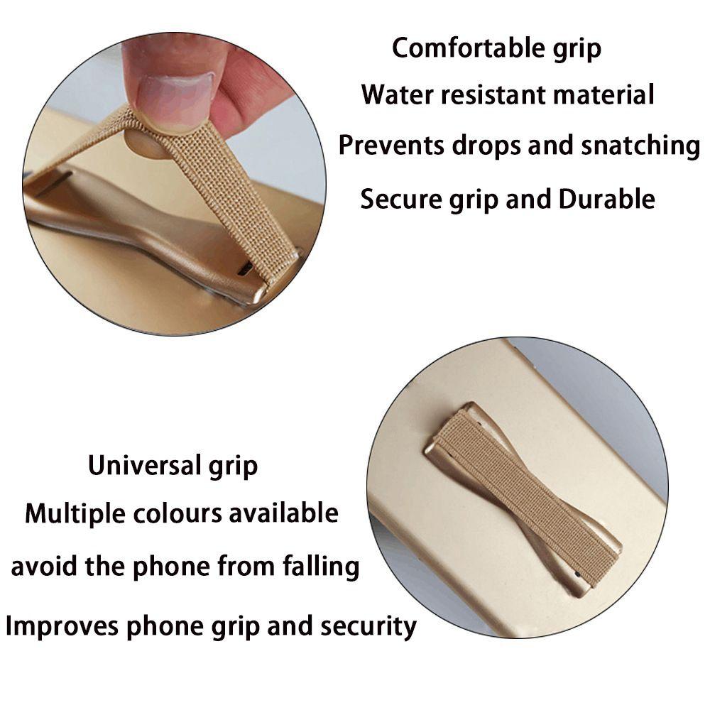 Elastic Sling Phone Holder Finger Strap One-Handed Operation Selfie Stick Wrist Strap For Mobile Phone Back Sticker Grip Holder