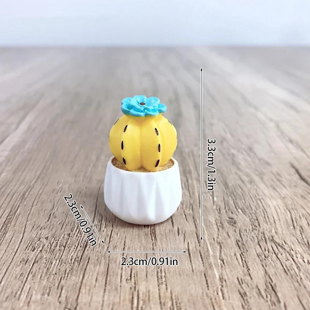 3D Cute Succulent Plant Magnet Message Sticker for Kitchen Refrigerator Magnet Button Cactus Decoration Car Interior Accessories