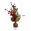 Urlaub Fake Tree Branch Berry Flower Christmas Showcase Ornament Desktop Decor