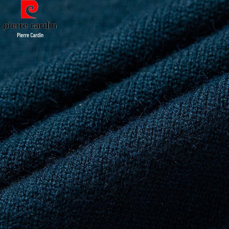 Pierre Cardin Men's Solid Half-Zip Wool Blend Sweater