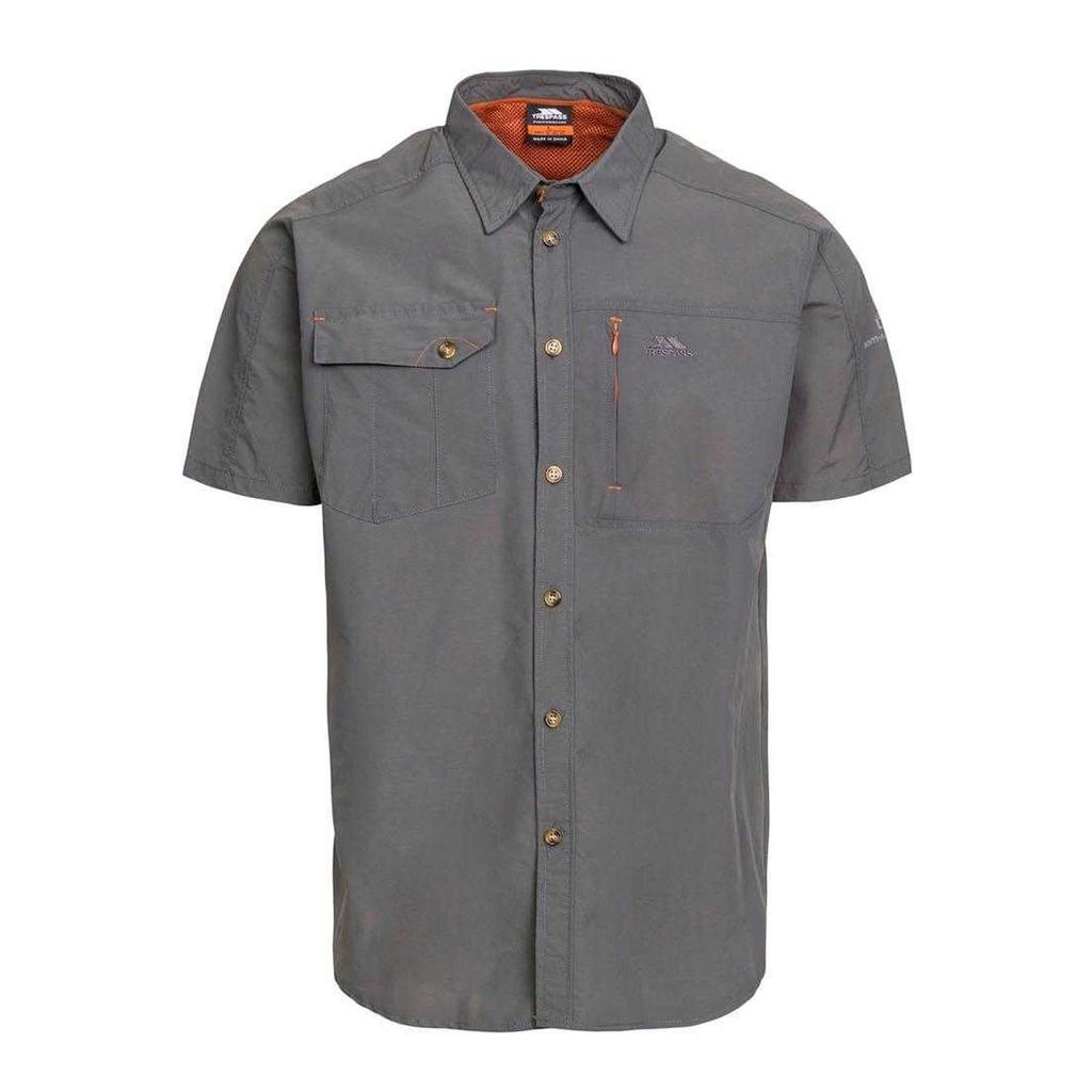 TRESPASS Men's Lowrel Mosquito Repellent Short-Sleeved Shirt