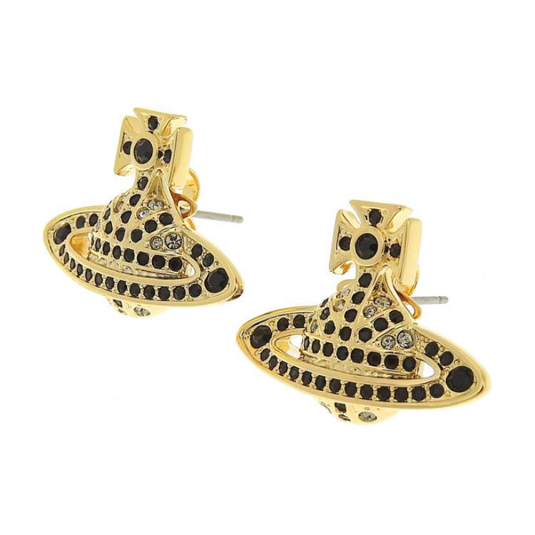 Vivienne Westwood Planet Design Brass Earrings Women earrings Gold 6201032802R518 Basic Packaging-Dust Bag+Box