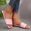 [Foreign Trade] Temperament High-heeled Slippers Women's Summer Wear Square Head Open-toed Simple One-word Small Sandals