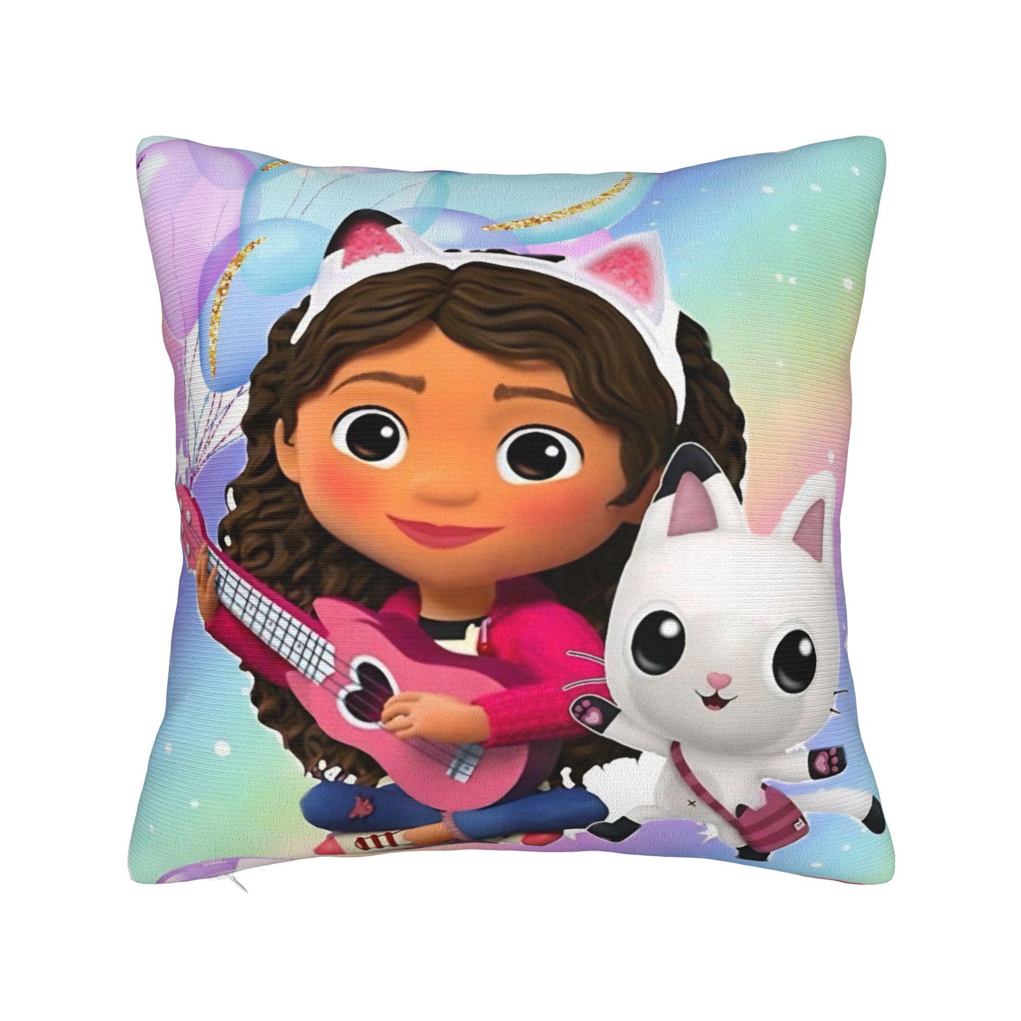 Decorative Pillow Covers G-Gabbys Girl Dollhouse Merch Living Room  Throw Pillow Case Cover Square Multi Size 12x12Inch