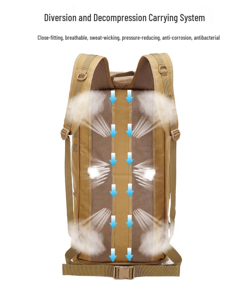 Waterproof Tactical Backpack: Multi-functional, Large Capacity Mountaineering and Travel Bag