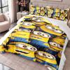 Minions Despicable Me 3Pcs Bedding Set Duvet Cover With Two Pillowcases For Bedroom Home Decoration