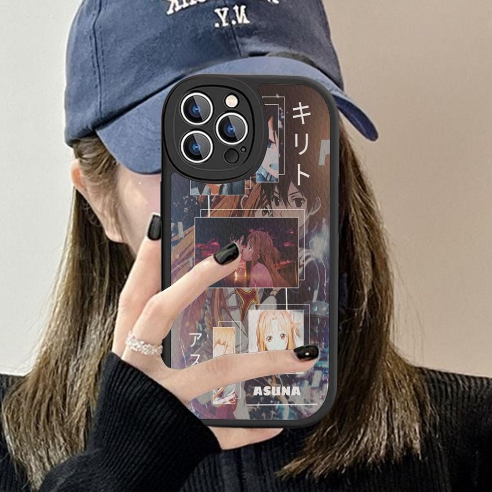 

Sword Art Online Phone Case Hard Leather For iPhone 16 15 14 13 12 Mini 11 14 Pro Max Xs X Xr 7 8 Plus Fundas iphone 12