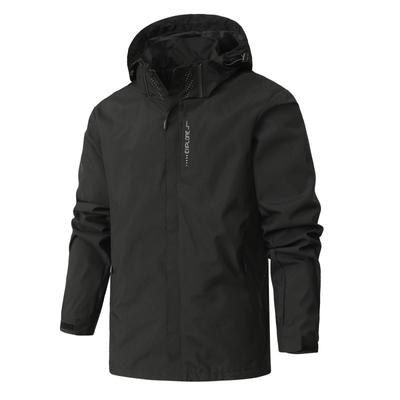 Herren Wasserdichte Regenjacke Leichtgewichtige Oberbekleidung mit Kapuze Regenmantel Wandern Winddichte Jacke Outdoorjacken