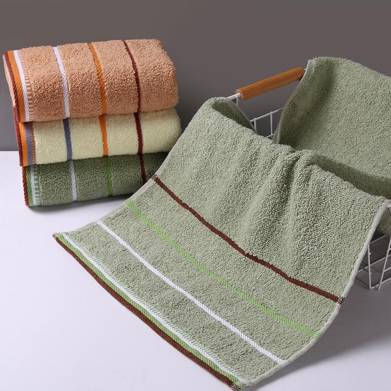 Pure Cotton Soft Absorbent Towel with Embroidered Design - Perfect for Gifts and Household Use