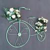 Elegant European Wrought Iron Multi-Layer Balcony & Garden Bicycle Plant Stand