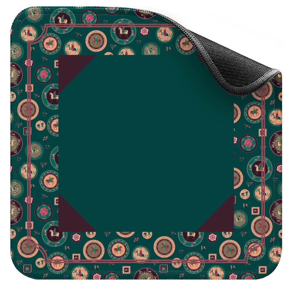 2026MUZHENGFoldable Rubber Eco-Friendly Waterproof Anti-Slip Durable American Mahjong Table Mat for Poker and Home Entertainment