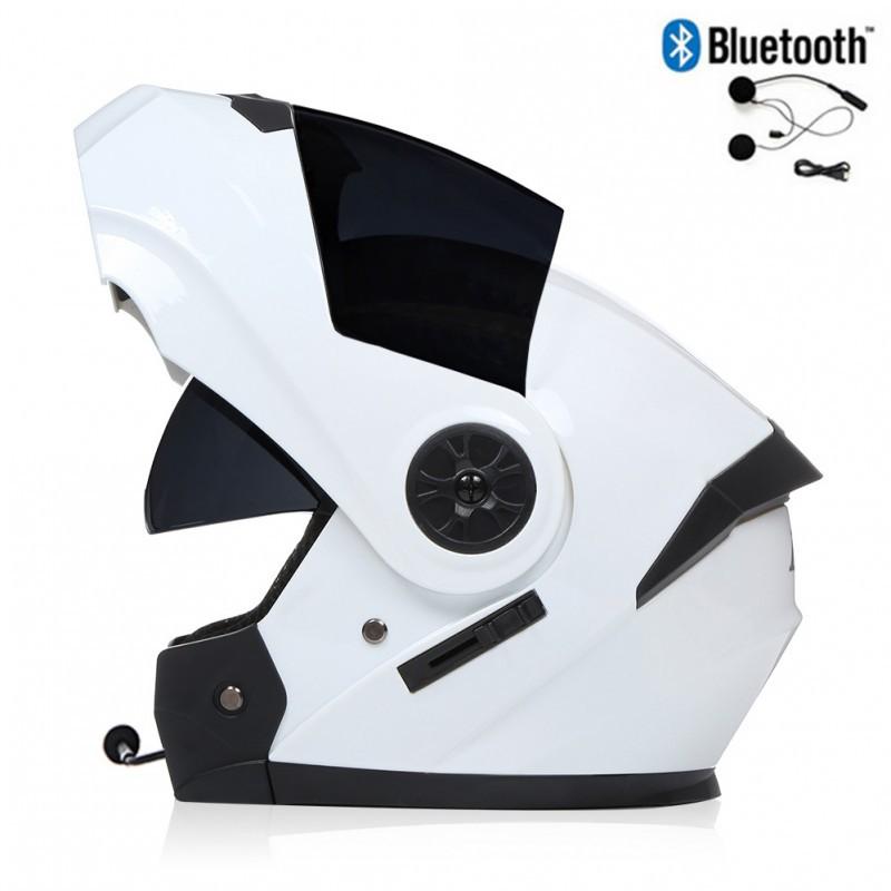 BLD Electric Bicycle Helmet Motorcycle Full Double Lens Exposed Universal Riding All Seasons