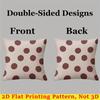 Retro Brown Toned Polka Dots square Jacquard Pillow Cover for Sofa Office Waist Cushion Cover Home Decorative Pillowcase