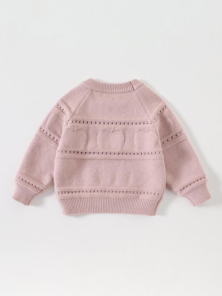 Toddler Girls' Wool Sweater - Autumn/Winter 2026 Style Warm Base Layer Top