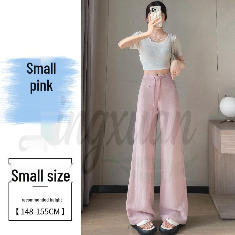 2026 Summer Women s Tencel Linen Micro-Flare Bell Bottom Pants L