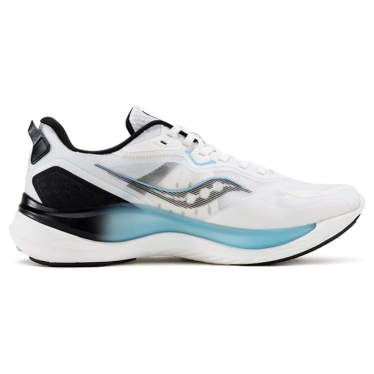 Saucony Phoenix Inferno 2 Comfortable Trendy Slip Resistant Durable Low Top Running Shoes Men sneaker White Black Blue S28184-4