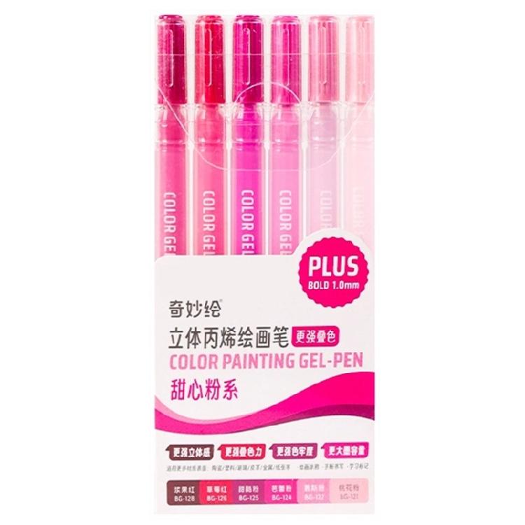 6/12/54 Farbige Malstifte Zeichenstift Acrylmarker Acrylfarbstift Gelstift Bastelbedarf für Keramik Glas