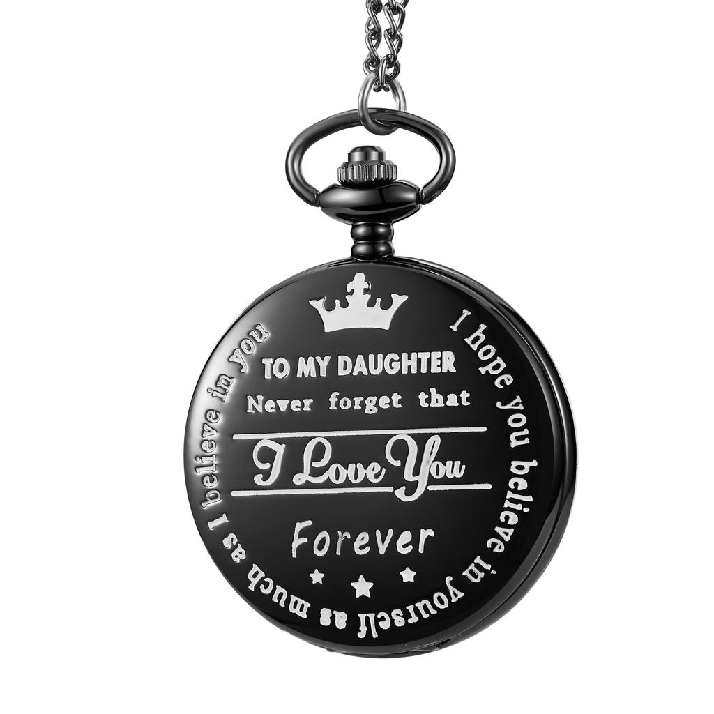 Engraved Vintage Quartz Pocket Watch Pendant Vintage Pocket Watch