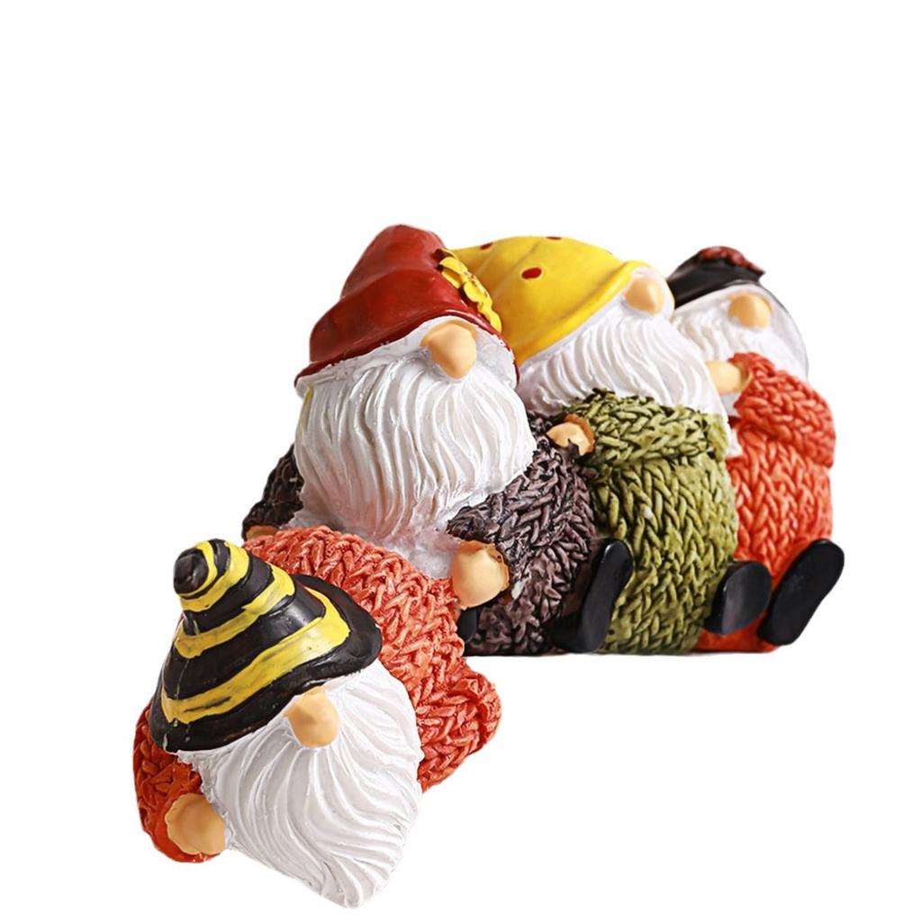 1Pc Resin Gnome Santa Claus Crafts Creative Micro Desktop Ornaments Gardening