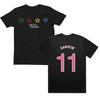 T-shirt Coloré Personnalisé Symboles Squid Game Graphique 100% Coton T-shirts Homme Haut Unisexe Toutes Tailles