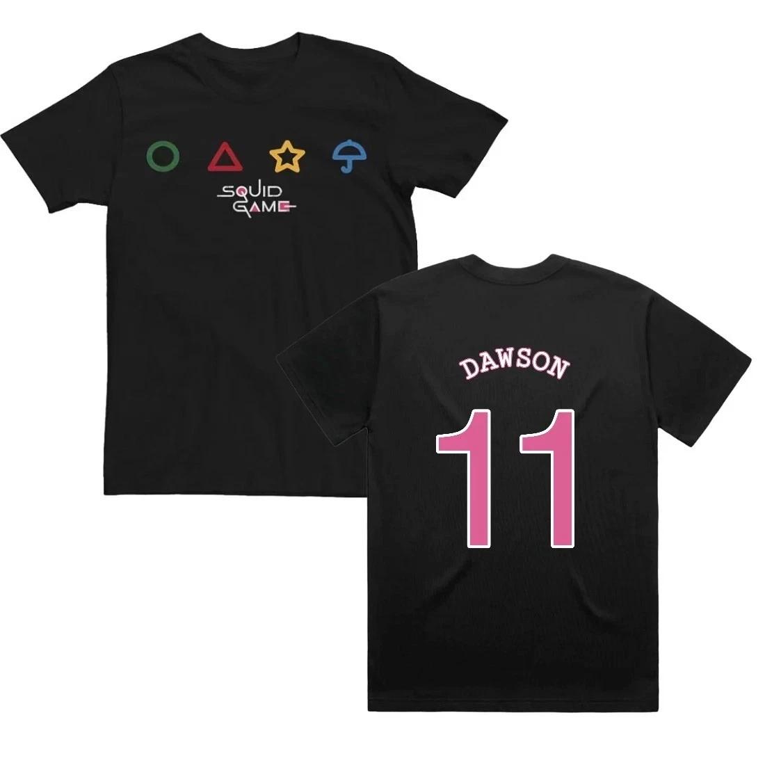 Custom Squid Game Colorful Symbols Graphic T-shirt Unisex All Size L