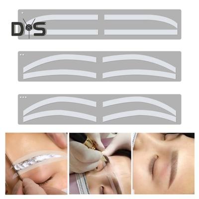 1 Set Augenbrauen-Schablonenaufkleber, 3 Stile, Einweg-Anleitungskarte zur Augenbrauenformung, Hilfsvorlage zum Färben von Airbrush-Tattoos, Augenbrauen