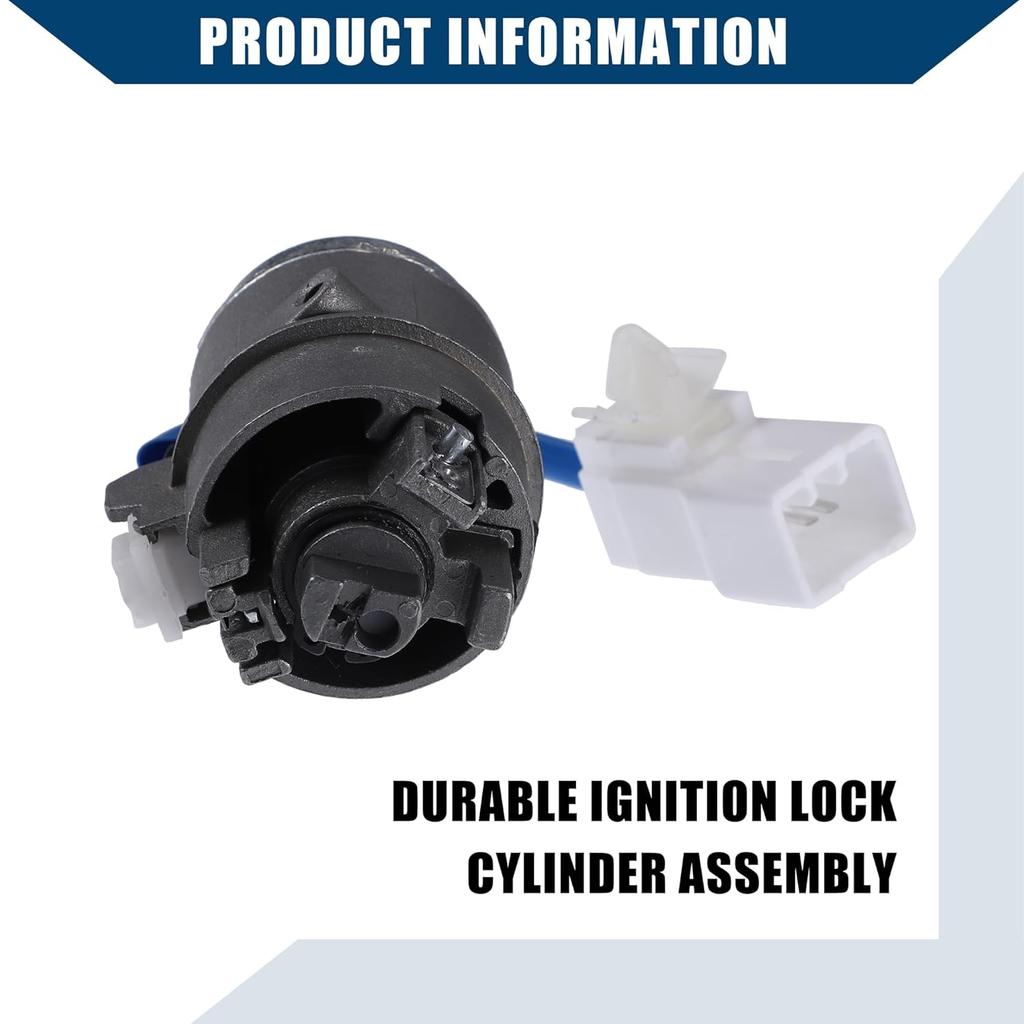 No.81920-1EA00 Car Ignition Switch Lock Cylinder with 2 Key for Hyundai Accent Sedan 2006-2011 / Steering Lock Cylinder Set/Durable / 1 Set/Silver