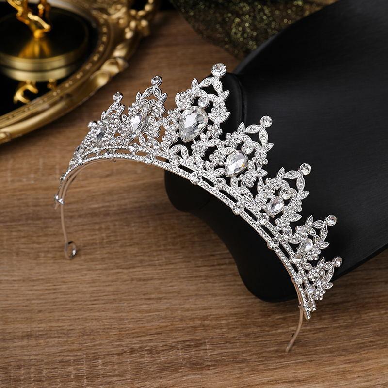 Children's Crown Headband Girl Princess Birthday Gift Crown Temperament Headband Hair Accessories Wedding Crystal Fashion Accessories