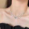 I was asked! Black zircon butterfly necklace women's autumn collarbone chain 2026 new neck chain niche high-end sense