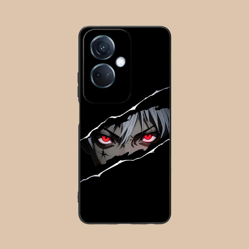 Anime Eyes Phone Case for OPPO Reno 14 13 12 11 10 9 8 7 6 5 F T Pro 5G Soft TPU Shockproof Cover