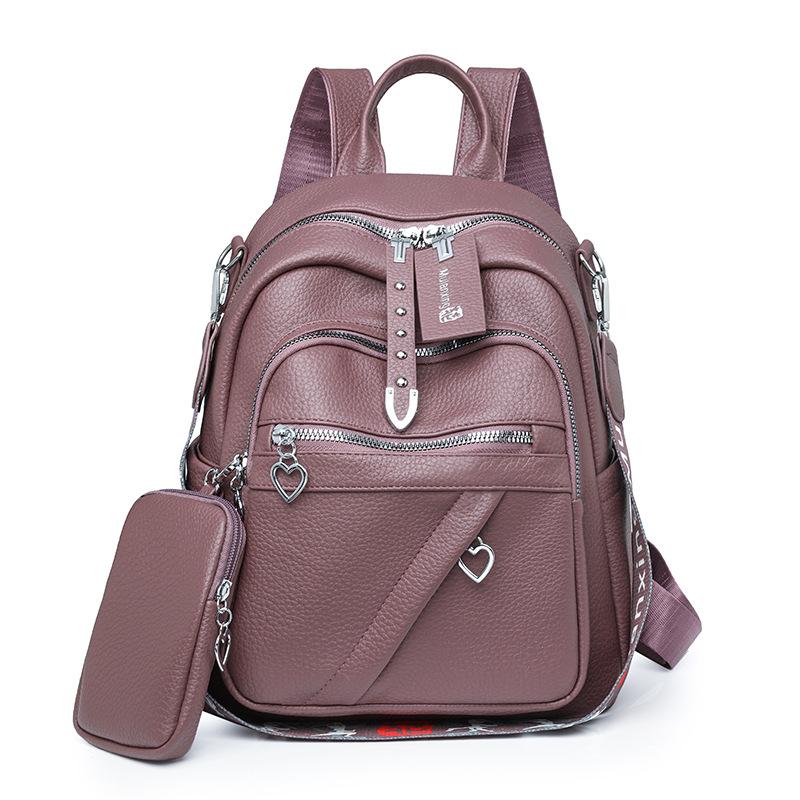 Women's Retro Backpack Multi-Functional Shoulder Bag Student Schoolbag