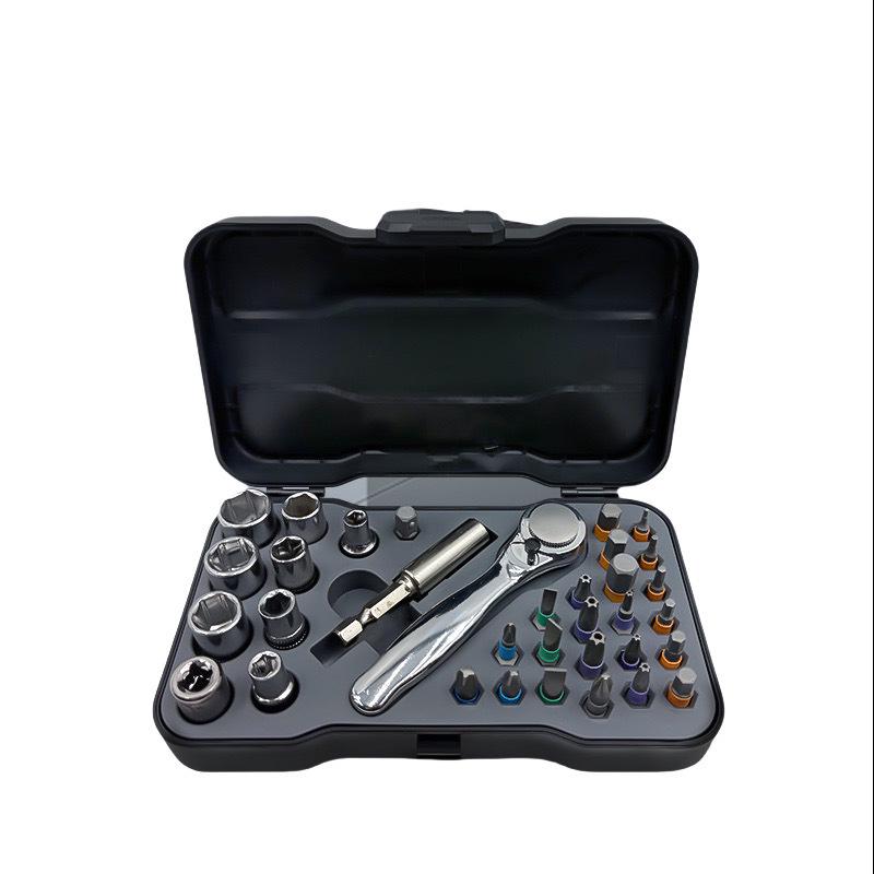 34-in-1 Ratchet Screwdriver Set: Multi-functional Household Repair Tool with S2 Hardened Bits