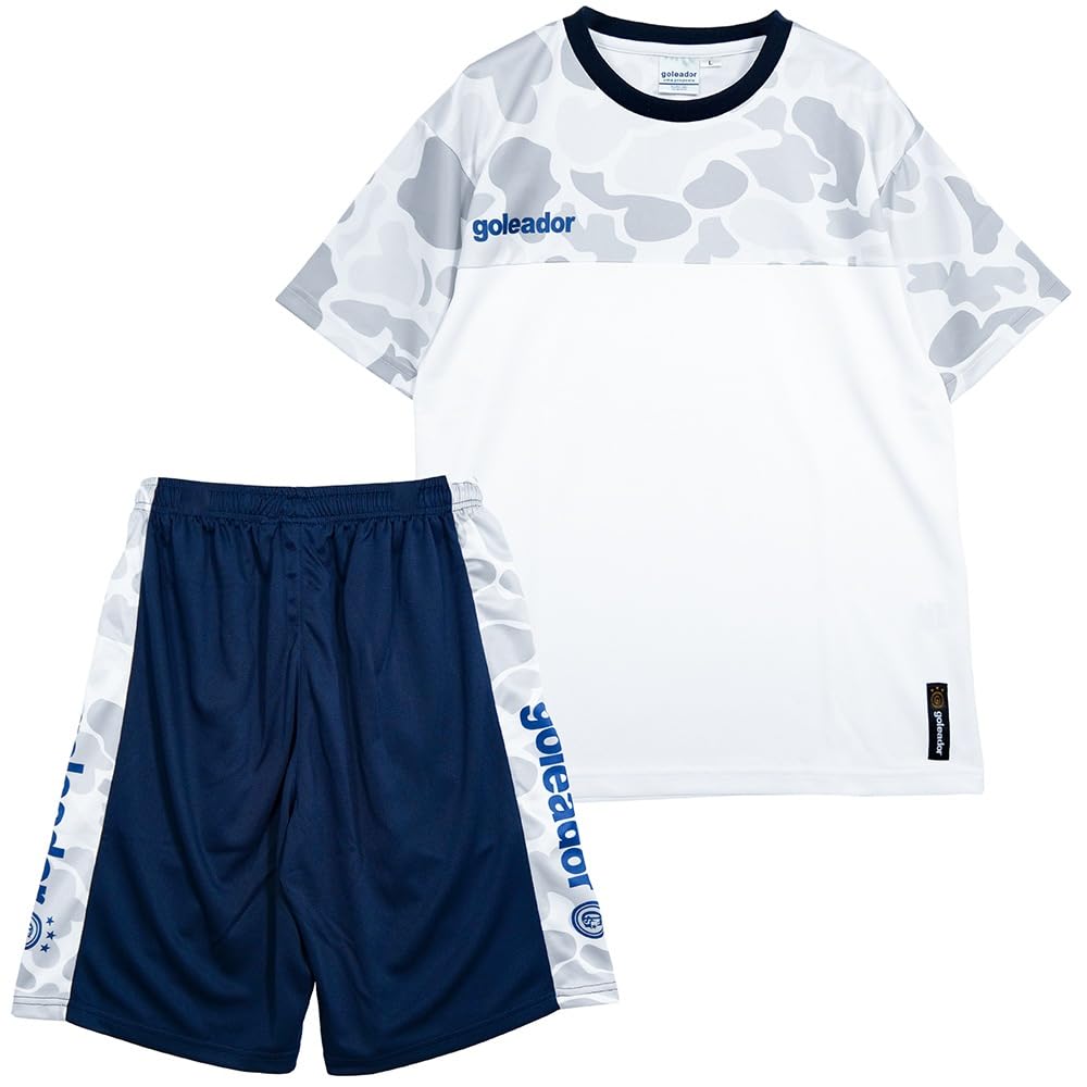 Goleador Streetwear and Bottom 2025 Special Camouflage Plastic White [Top Set] Suit,
