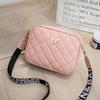 Trendy butterfly embroidery rhombus shoulder crossbody camera bag, a new casual versatile women's bag