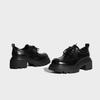2025 Spring New Fashion Front Lace-up Loafers Women's Comfortable Platform British Style Small Leather Shoes Thick High Heels Women's Shoes