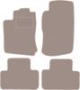 Beige Velours-Fußmatten für: Opel Vectra B Schrägheck, Limousine, Kombi, Fließheck (1996-2001)