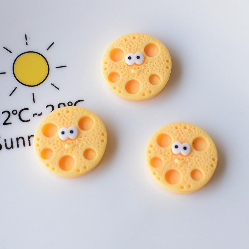 

Cute expression cookies mobile phone case hair accessories water cup hole shoes DIY resin accessories accessories pj434 1pcs жёлтый