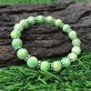 8mm Natural Green Copper Turquoise Gemstone Round Beads  Bracelet 7.5" Designer Chakra Bracelet For Party CSB-24